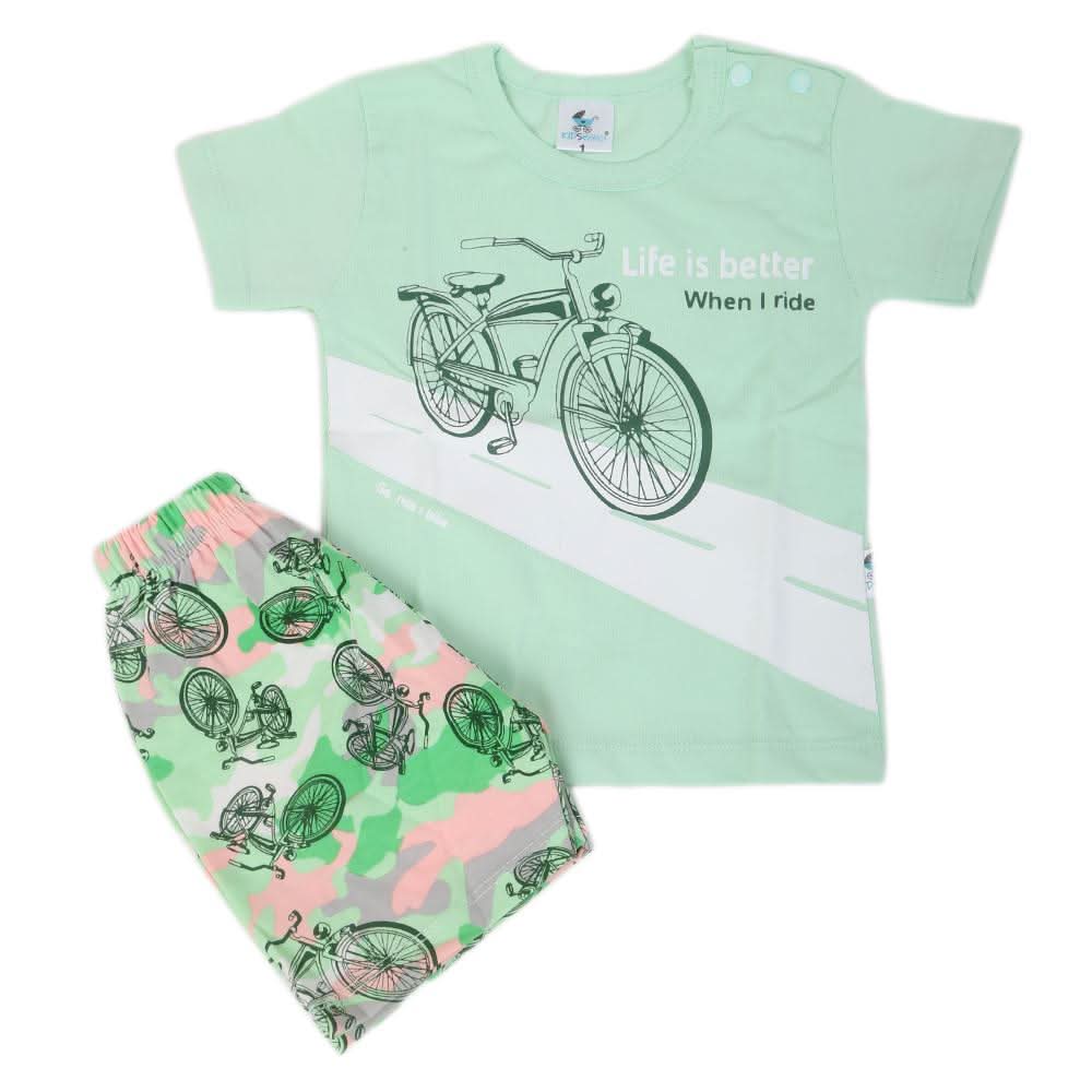 Newbron Boys Half Sleeves Suits 1102 - Peach, Kids, NB Boys Sets And Suits, Chase Value, Chase Value