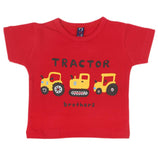 Newborn Boys Half Sleeves T-Shirts - Red, Kids, NB Boys Shirts And T-Shirts, Chase Value, Chase Value
