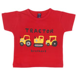 Newborn Boys Half Sleeves T-Shirts - Red, Kids, NB Boys Shirts And T-Shirts, Chase Value, Chase Value