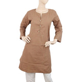 Women's Printed Kurti - Brown, Women, Ready Kurtis, Chase Value, Chase Value