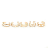 Women's 5Pc Ring - Golden, Women, Finger Rings, Chase Value, Chase Value