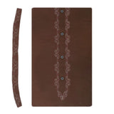 Men's Mashriq Embroidered Un-Stitched Suit - Brown, Men, Unstitched Fabric, Chase Value, Chase Value