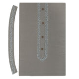 Men's Mashriq Embroidered Un-Stitched Suit - Dark-Grey, Men, Unstitched Fabric, Chase Value, Chase Value