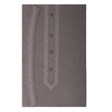 Men's Mashriq Embroidered Un-Stitched Suit - Dark-Grey, Men, Unstitched Fabric, Chase Value, Chase Value