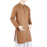 Men's Mashriq Embroidered Kurta - Brown, Men, Kurtas, Chase Value, Chase Value