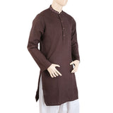 Men's Mashriq Embroidered Kurta - Coffee, Men, Kurtas, Chase Value, Chase Value