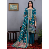 Sahil Printed Cotton 3 Pcs Un-Stitched Suit Vol 1 - A9, Women, 3Pcs Shalwar Suit, ZS Textiles, Chase Value