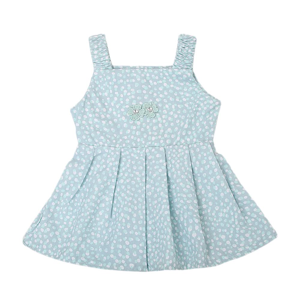 Newborn Girls Frock - Light Green, Kids, NB Girls Frocks, Chase Value, Chase Value