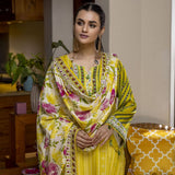 Anum Printed Lawn Unstitched 3Pcs Suit V2 - A7, Women, 3Pcs Shalwar Suit, Al-Zohaib Textiles, Chase Value