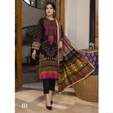 Anum Printed Lawn Unstitched 3Pcs Suit V2 - B4, Women, 3Pcs Shalwar Suit, Al-Zohaib Textiles, Chase Value