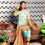 Omber Embroidered Lawn Un-Stitched 3Pcs Suit - DA-1872, Women, 3Pcs Shalwar Suit, Rana Arts, Chase Value
