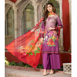 Bin Hameed Eliya Embroidered Lawn Unstitched 3 Pcs Suit - 09, Women, 3Pcs Shalwar Suit, Rana Art, Chase Value