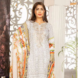Gulnara Printed Embroidered Lawn Un-Stitched 3 Pcs Suit - DA-1881-A, Women, 3Pcs Shalwar Suit, Rana Arts, Chase Value