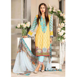 Gulnara Printed Embroidered Lawn Un-Stitched 3 Pcs Suit - EKR-1875-A, Women, 3Pcs Shalwar Suit, Rana Arts, Chase Value