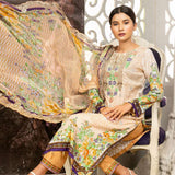 Gulnara Printed Embroidered Lawn Un-Stitched 3 Pcs Suit - MS-1879, Women, 3Pcs Shalwar Suit, Rana Arts, Chase Value