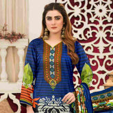 Sawan Classic Printed Lawn 3Pcs Unstitched Suit - A1, Women, 3Pcs Shalwar Suit, Sawan, Chase Value
