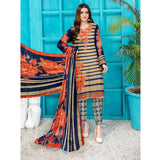 Sawan Classic Printed Lawn 3Pcs Unstitched Suit - A4, Women, 3Pcs Shalwar Suit, Sawan, Chase Value