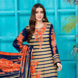Sawan Classic Printed Lawn 3Pcs Unstitched Suit - A4, Women, 3Pcs Shalwar Suit, Sawan, Chase Value