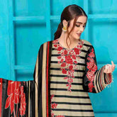Sawan Classic Printed Lawn 3Pcs Unstitched Suit - B4, Women, 3Pcs Shalwar Suit, Sawan, Chase Value