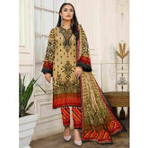 Sawan Classic Printed Lawn 3Pcs Unstitched Suit - B6, Women, 3Pcs Shalwar Suit, Sawan, Chase Value