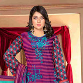 Sawan Classic Printed Lawn 3Pcs Unstitched Suit - B8, Women, 3Pcs Shalwar Suit, Sawan, Chase Value