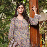 Sawan Classic Printed Lawn 3Pcs Unstitched Suit - C3, Women, 3Pcs Shalwar Suit, Sawan, Chase Value