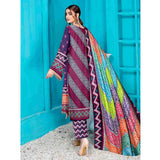 Sawan Classic Printed Lawn 3Pcs Unstitched Suit - C7, Women, 3Pcs Shalwar Suit, Sawan, Chase Value