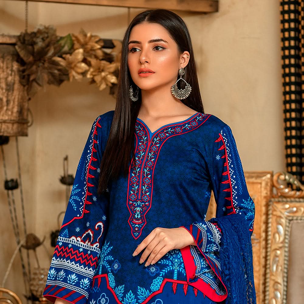 Sunaina Malai Unstitched 3Pcs Suit - 2001, Women, 3Pcs Shalwar Suit, Chase Value, Chase Value