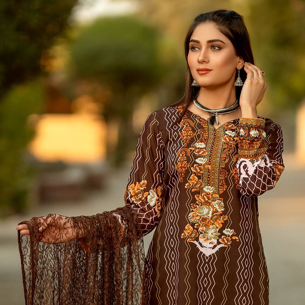 Rangoli Malai Unstitched 3Pcs Suit - 806, Women, 3Pcs Shalwar Suit, Chase Value, Chase Value