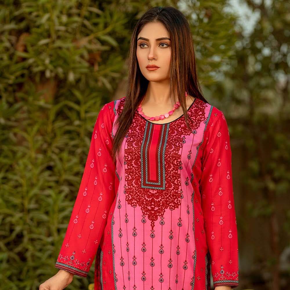 Rangoli Malai Unstitched 3Pcs Suit - 808, Women, 3Pcs Shalwar Suit, Chase Value, Chase Value