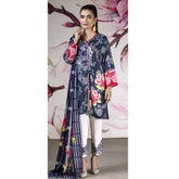Gul-O-Gulzar Embroidered Lawn Un-Stitched 3Pcs Suit - 10, Women, 3Pcs Shalwar Suit, Noor Jahan, Chase Value