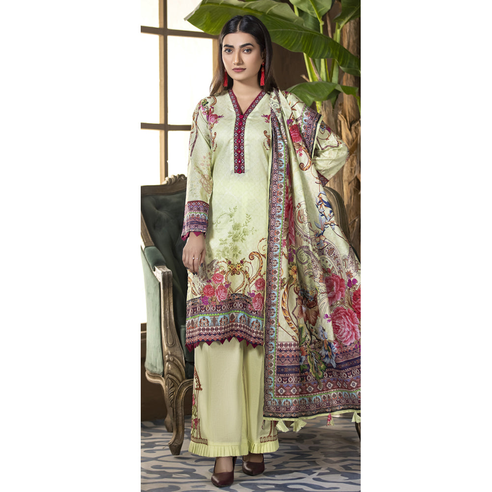 Gul-O-Gulzar Embroidered Lawn Un-Stitched 3Pcs Suit - 3, Women, 3Pcs Shalwar Suit, Noor Jahan, Chase Value