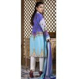 Gul-O-Gulzar Embroidered Lawn Un-Stitched 3Pcs Suit - 5, Women, 3Pcs Shalwar Suit, Noor Jahan, Chase Value