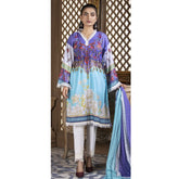 Gul-O-Gulzar Embroidered Lawn Un-Stitched 3Pcs Suit - 5, Women, 3Pcs Shalwar Suit, Noor Jahan, Chase Value