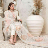 Zysha Embroidered Lawn Zari Fancy Dupatta Un-Stitched 3Pcs Suit - 6558, Women, 3Pcs Shalwar Suit, Tawakkal Fabrics, Chase Value