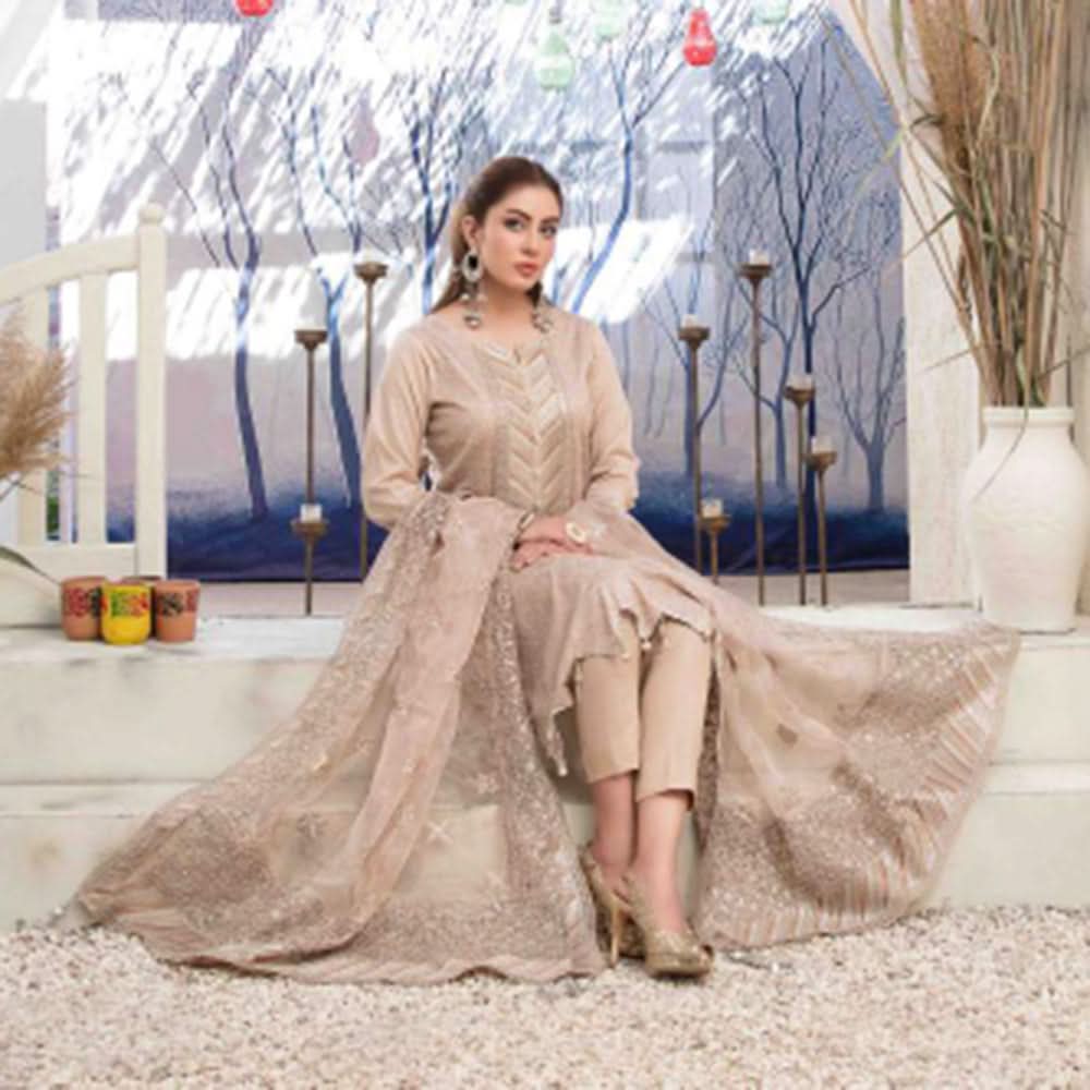 Zysha Embroidered Lawn Zari Fancy Dupatta Un-Stitched 3Pcs Suit - 6561, Women, 3Pcs Shalwar Suit, Tawakkal Fabrics, Chase Value