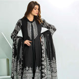 Five Star Classic Black & White Printed Lawn 3Pcs Unstitched Suit - 1335, Women, 3Pcs Shalwar Suit, Chase Value, Chase Value