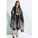 Five Star Classic Black & White Printed Lawn 3Pcs Unstitched Suit - 1335, Women, 3Pcs Shalwar Suit, Chase Value, Chase Value