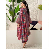 Monsoon Printed Lawn Unstitched 3Pcs Suit V3 - C4, Women, 3Pcs Shalwar Suit, Al-Zohaib Textiles, Chase Value