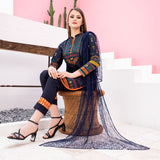 Malai Unstitched 3Pcs Suit V2 - 003, Women, 3Pcs Shalwar Suit, Chase Value, Chase Value