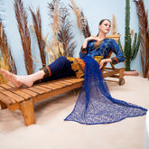 Malai Unstitched 3Pcs Suit V2 - 008, Women, 3Pcs Shalwar Suit, Chase Value, Chase Value