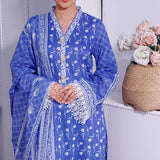 Daman Lawn 3 Pcs Unstitched Suit - 1516-B, Women, 3Pcs Shalwar Suit, VS Textiles, Chase Value