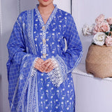 Daman Lawn 3 Pcs Unstitched Suit - 1516-B, Women, 3Pcs Shalwar Suit, VS Textiles, Chase Value
