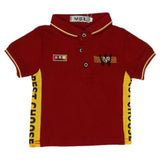 Boys Half Sleeves Polo T-Shirt - Maroon, Kids, Boys T-Shirts, Chase Value, Chase Value