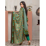Three Star Printed Lawn 3 Pcs Un-Stitched Suit Vol 5 - 2-A, Women, 3Pcs Shalwar Suit, Al Dawood Textiles, Chase Value