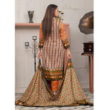 Three Star Printed Lawn 3 Pcs Un-Stitched Suit Vol 5 - 2-B, Women, 3Pcs Shalwar Suit, Al Dawood Textiles, Chase Value