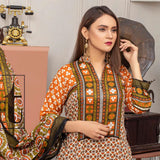 Three Star Printed Lawn 3 Pcs Un-Stitched Suit Vol 5 - 2-B, Women, 3Pcs Shalwar Suit, Al Dawood Textiles, Chase Value