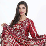 Three Star Printed Lawn 3 Pcs Un-Stitched Suit Vol 4 - 1-A, Women, 3Pcs Shalwar Suit, Al-Dawood Textiles, Chase Value