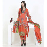 Three Star Printed Lawn 3 Pcs Un-Stitched Suit Vol 4 - 3-A, Women, 3Pcs Shalwar Suit, Al Dawood Textiles, Chase Value