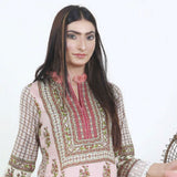 Three Star Printed Lawn 3 Pcs Un-Stitched Suit Vol 4 - 5-B, Women, 3Pcs Shalwar Suit, Al-Dawood Textiles, Chase Value